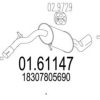 MTS 01.61147 End Silencer